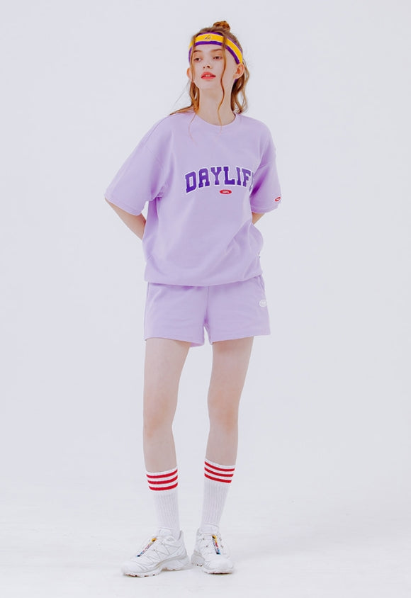 デイライフ(Daylife)  DAYLIFE BASIC SWEAT SHORTS PANTS (PURPLE)