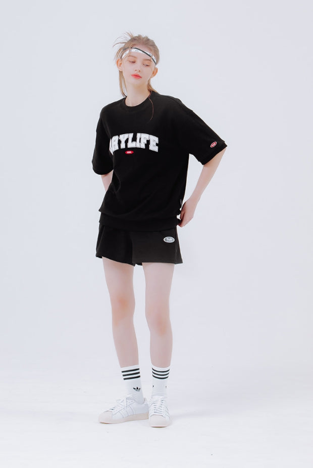デイライフ(Daylife)  DAYLIFE BASIC SWEAT SHORTS PANTS (BLACK)