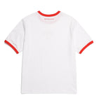 デイライフ(Daylife)  DAYLIFE 1991 POINT COLOR T-SHIRTS (WHITE/RED)