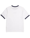 デイライフ(Daylife)  DAYLIFE 1991 POINT COLOR T-SHIRTS (WHITE/NAVY)