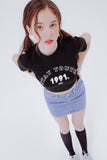 デイライフ(Daylife)  DAYLIFE STAY YOUTH CROP T-SHIRTS (BLACK)