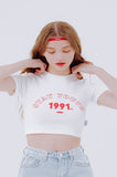 デイライフ(Daylife)  DAYLIFE STAY YOUTH CROP T-SHIRTS (WHITE)