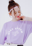 デイライフ(Daylife)  DAYLIFE STAY YOUTH T-SHIRTS (PURPLE)