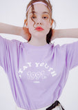 デイライフ(Daylife)  DAYLIFE STAY YOUTH T-SHIRTS (PURPLE)