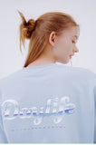 デイライフ(Daylife)  DAYLIFE WAVE GRAPHIC T-SHIRTS (BLUE)