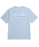 デイライフ(Daylife)  DAYLIFE WAVE GRAPHIC T-SHIRTS (BLUE)