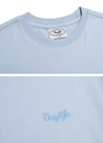 デイライフ(Daylife)  DAYLIFE WAVE GRAPHIC T-SHIRTS (BLUE)