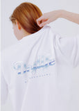 デイライフ(Daylife)  DAYLIFE WAVE GRAPHIC T-SHIRTS (WHITE)