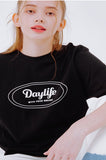 デイライフ(Daylife)  DAYLIFE SIGNATURE LOGO T-SHIRTS (BLACK)