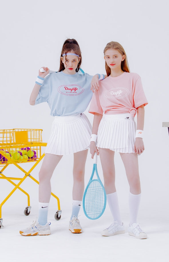 デイライフ(Daylife)  DAYLIFE SIGNATURE LOGO T-SHIRTS (BLUE)