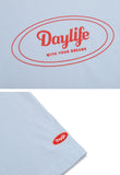 デイライフ(Daylife)  DAYLIFE SIGNATURE LOGO T-SHIRTS (BLUE)