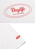 デイライフ(Daylife)  DAYLIFE SIGNATURE LOGO T-SHIRTS (WHITE)