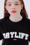 デイライフ(Daylife)  DAYLIFE ARCH LOGO T-SHIRTS (BLACK)