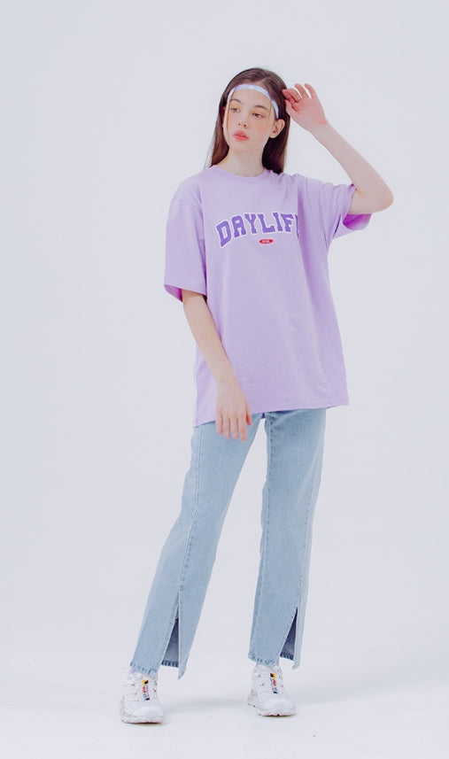 デイライフ(Daylife)  DAYLIFE ARCH LOGO T-SHIRTS (PURPLE)