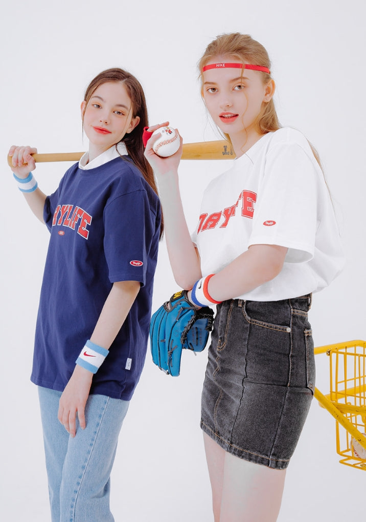 デイライフ(Daylife)  DAYLIFE ARCH LOGO T-SHIRTS (WHITE)