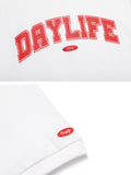 デイライフ(Daylife)  DAYLIFE ARCH LOGO SWEAT T-SHIRTS (WHITE)