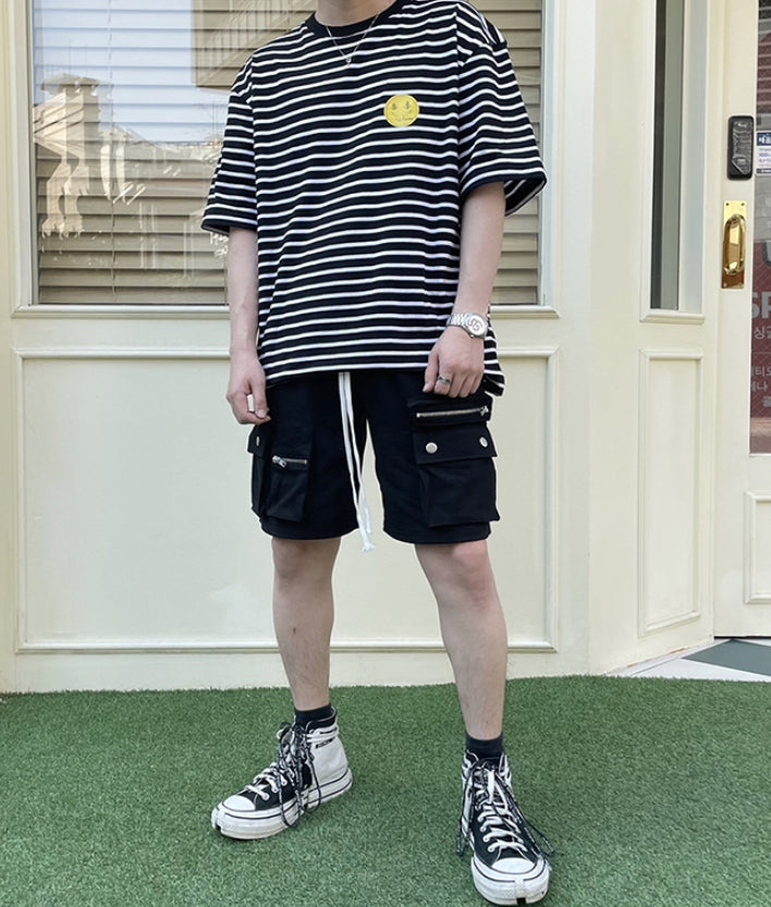 ランベルシオ(LANG VERSIO) 309 Smile Stripe Short Sleeve T