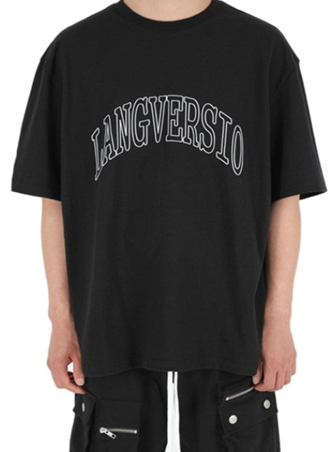 ランベルシオ(LANG VERSIO) 312 Logo Short-sleeved T-shirt VER.2