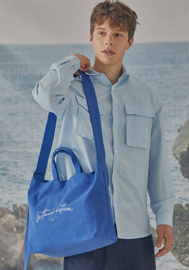 BBYB(ビービーワイビー) POST Canvas 2way Bag (L) Blue