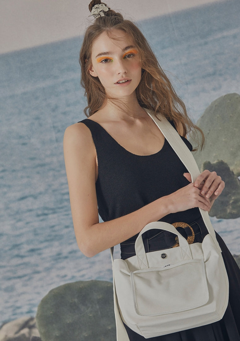 BBYB(ビービーワイビー) POST Canvas 2way Bag (M) White