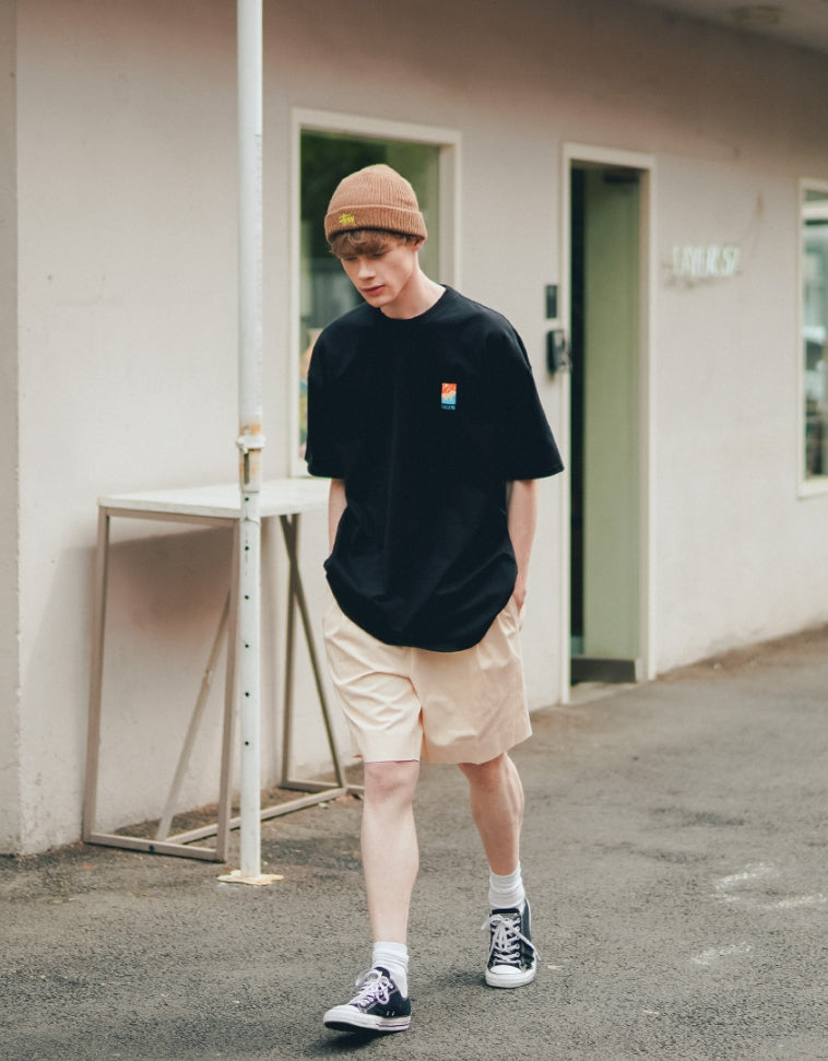 ティーダブリューエヌ(TWN) FALLING STAR SHORT SLEEVE BLACK SHST3378