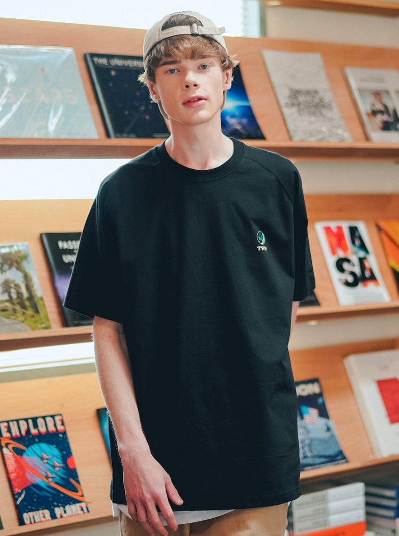 ティーダブリューエヌ(TWN) MOONPHASE SHORT SLEEVE BLACK LMST3376