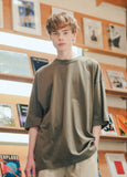 ティーダブリューエヌ(TWN) FLAP THREE-QUARTER SLEEVE KHAKI STST3365