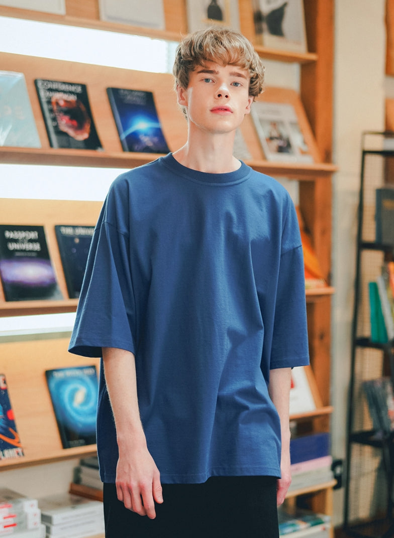 ティーダブリューエヌ(TWN) FLAP THREE-QUARTER SLEEVE LIGHTNAVY STST3365