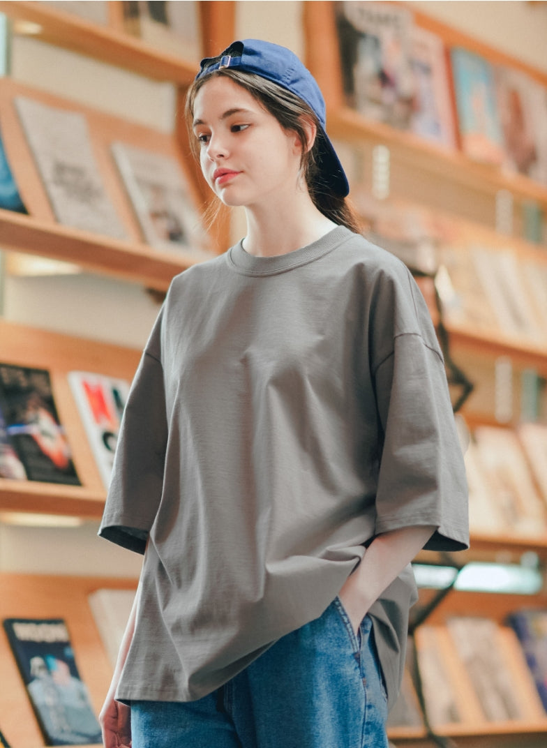 ティーダブリューエヌ(TWN) FLAP THREE-QUARTER SLEEVE DEEPGREY STST3365