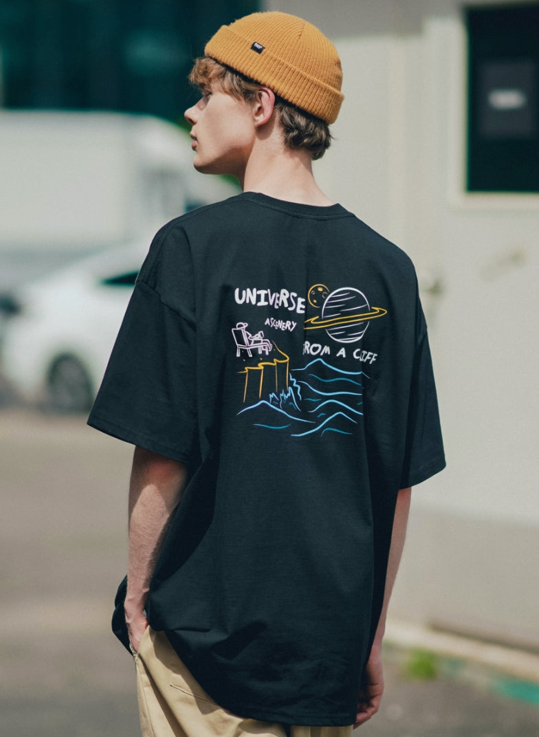 ティーダブリューエヌ(TWN) UCLIFF SHORT SLEEVE BLACK HHST3392