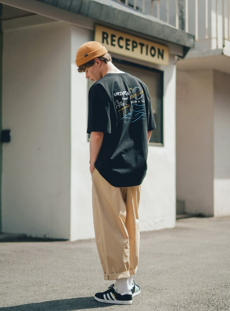 ティーダブリューエヌ(TWN) UCLIFF SHORT SLEEVE BLACK HHST3392