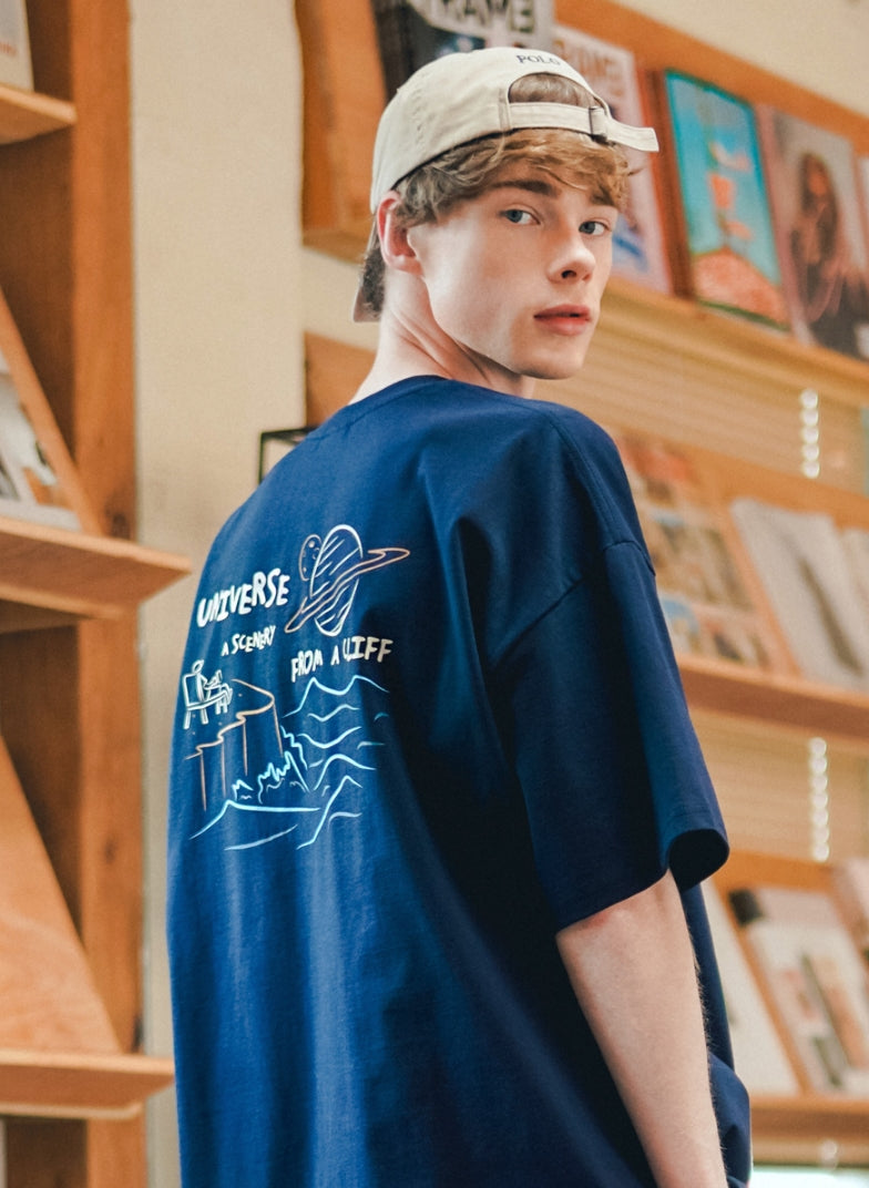 ティーダブリューエヌ(TWN) UCLIFF SHORT SLEEVE NAVY HHST3392