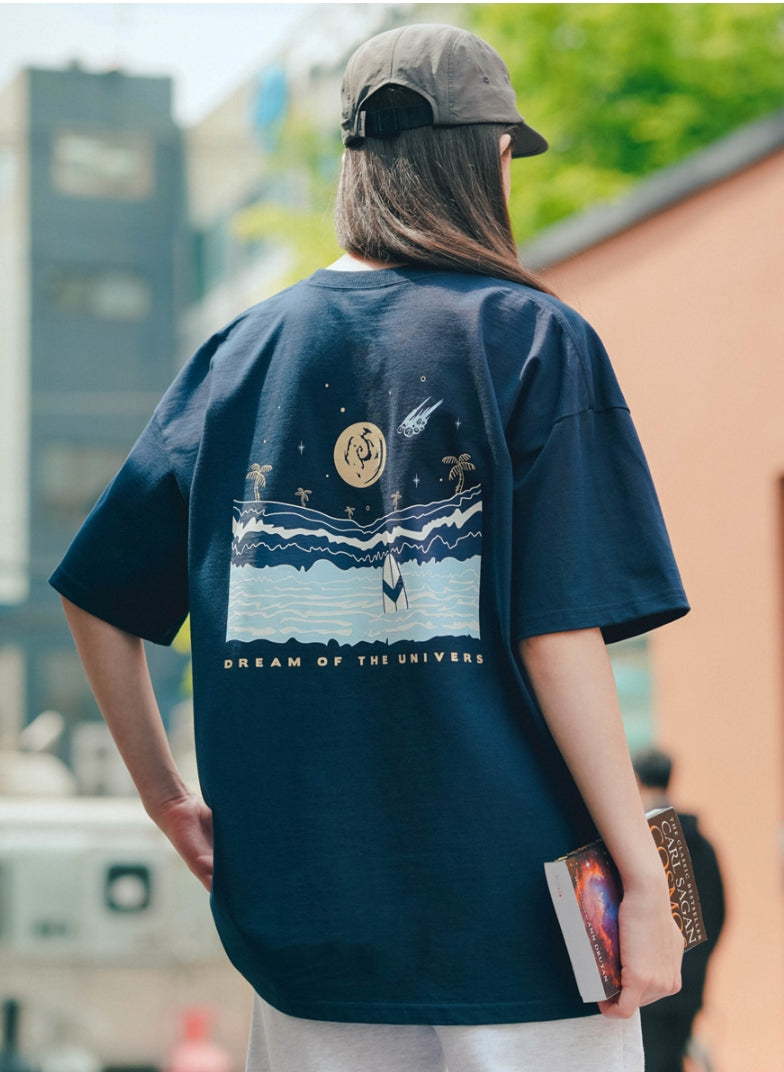 ティーダブリューエヌ(TWN) FLOW SHORT SLEEVE NAVY EYST3377