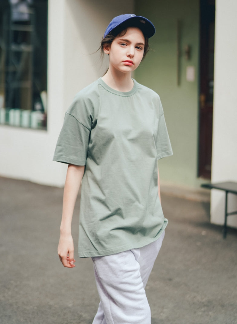 ティーダブリューエヌ(TWN) LIGHTLY WEIGHT SHORT SLEEVE ASHGREEN SHST3364