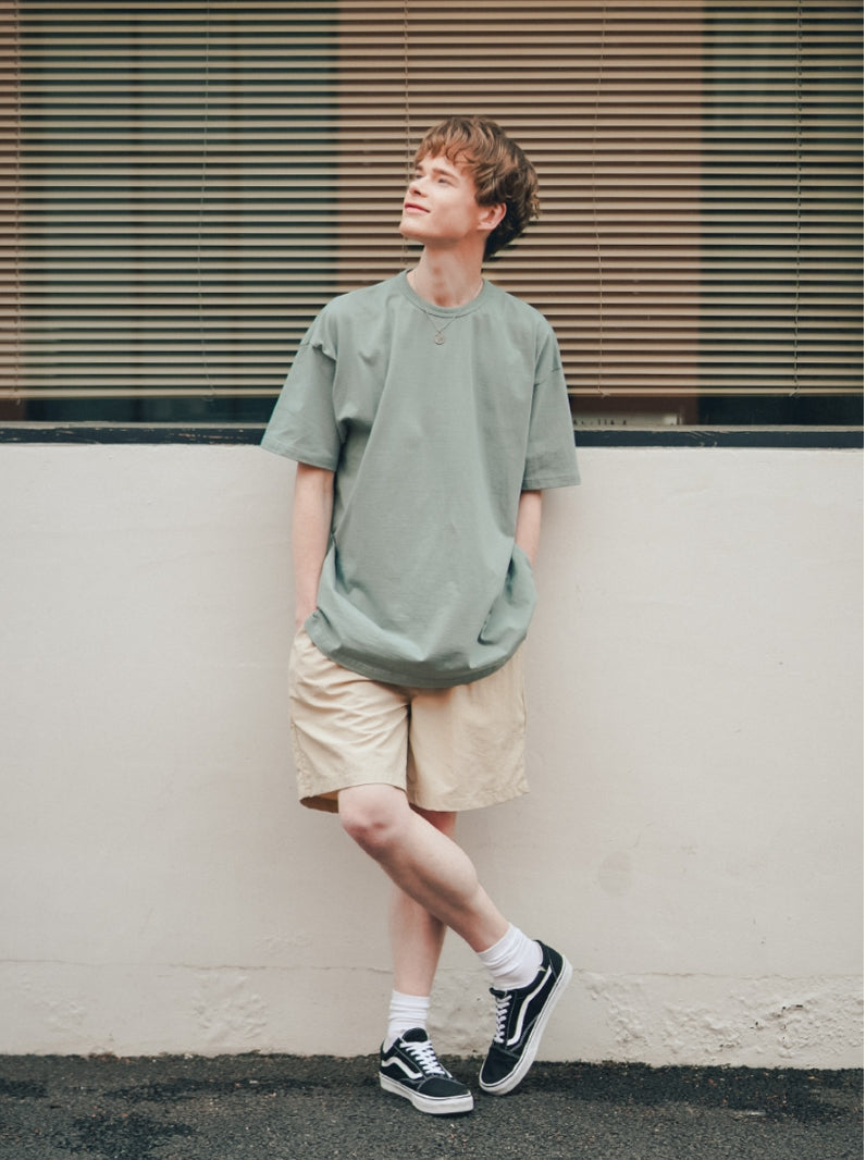 ティーダブリューエヌ(TWN) LIGHTLY WEIGHT SHORT SLEEVE ASHGREEN SHST3364