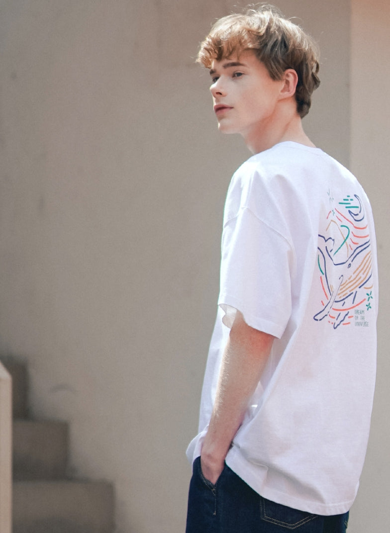 ティーダブリューエヌ(TWN) WHALE SHORT SLEEVE WHITE STST3388
