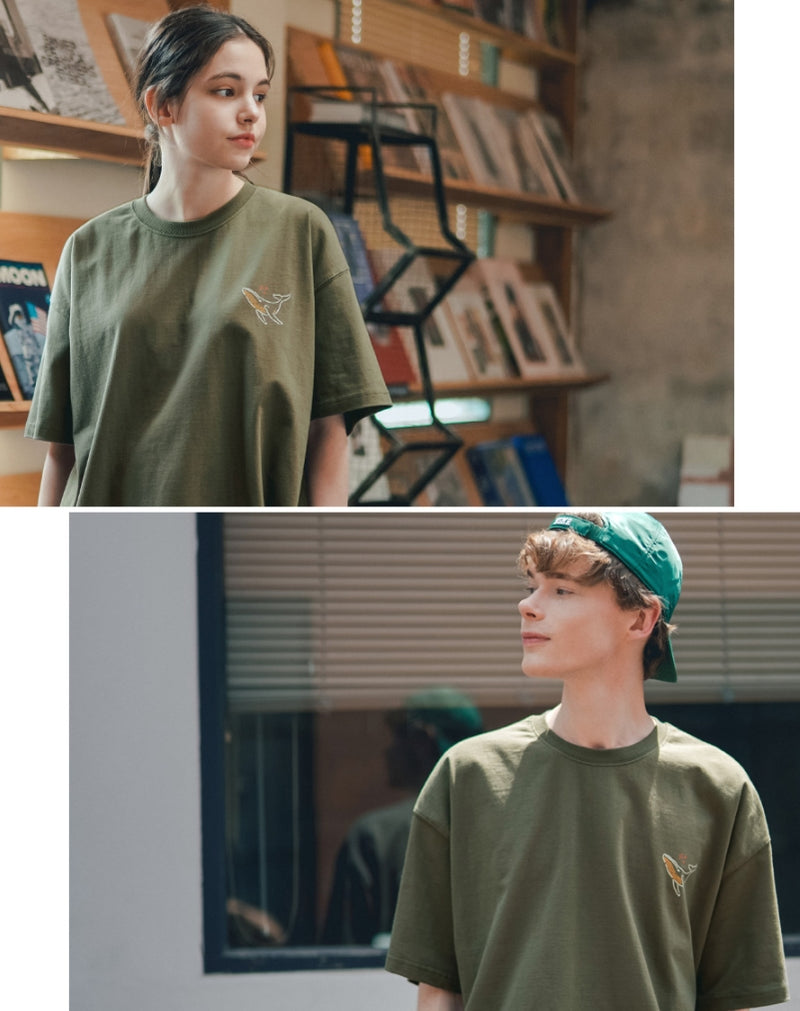 ティーダブリューエヌ(TWN) WHALE SHORT SLEEVE KHAKI STST3388