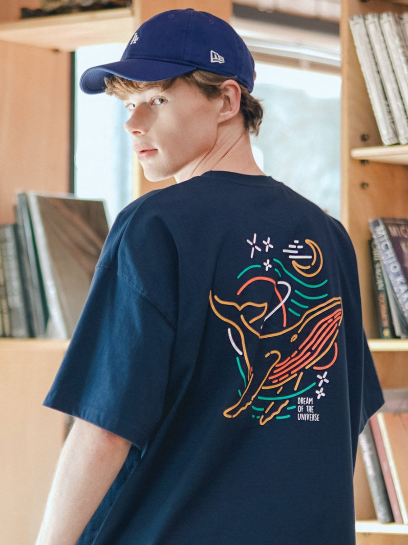 ティーダブリューエヌ(TWN) WHALE SHORT SLEEVE NAVY STST3388