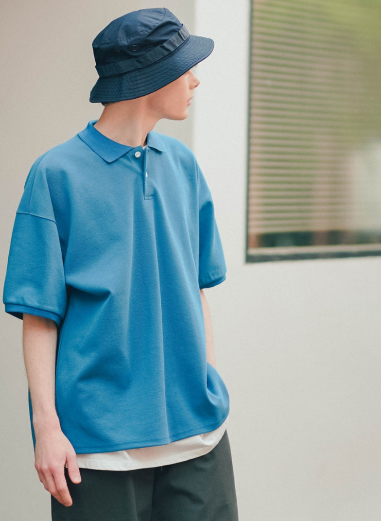ティーダブリューエヌ(TWN) MODISH COLLAR SHORT SLEEVE BLUE EYST3374