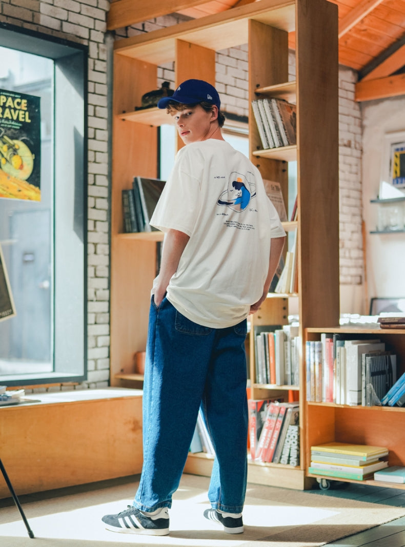 ティーダブリューエヌ(TWN) PLANET SURF SHORT SLEEVE WHITE SHST3380