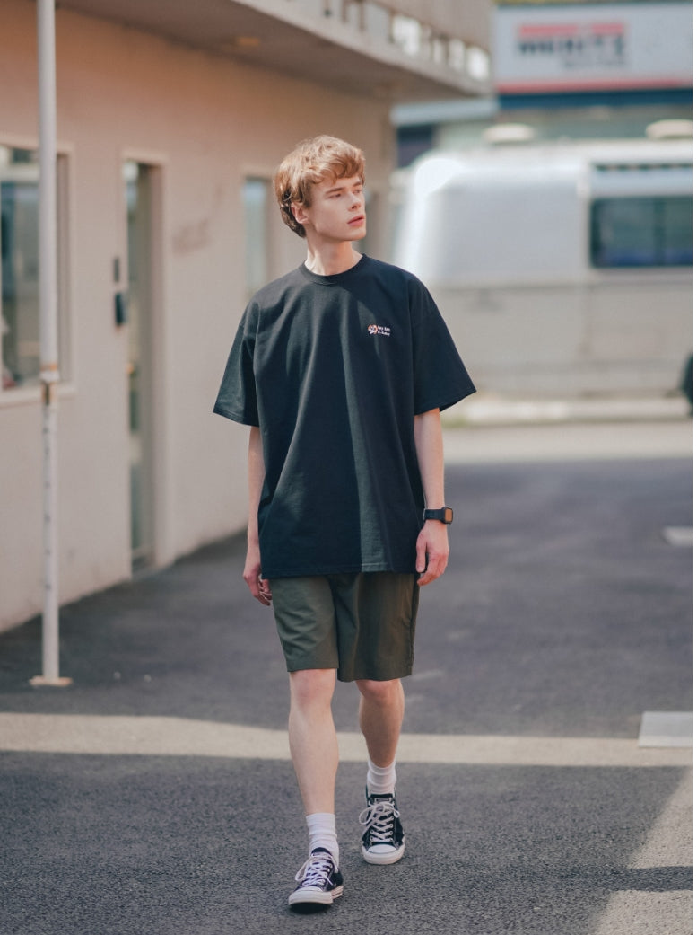 ティーダブリューエヌ(TWN) PLANET SURF SHORT SLEEVE BLACK SHST3380