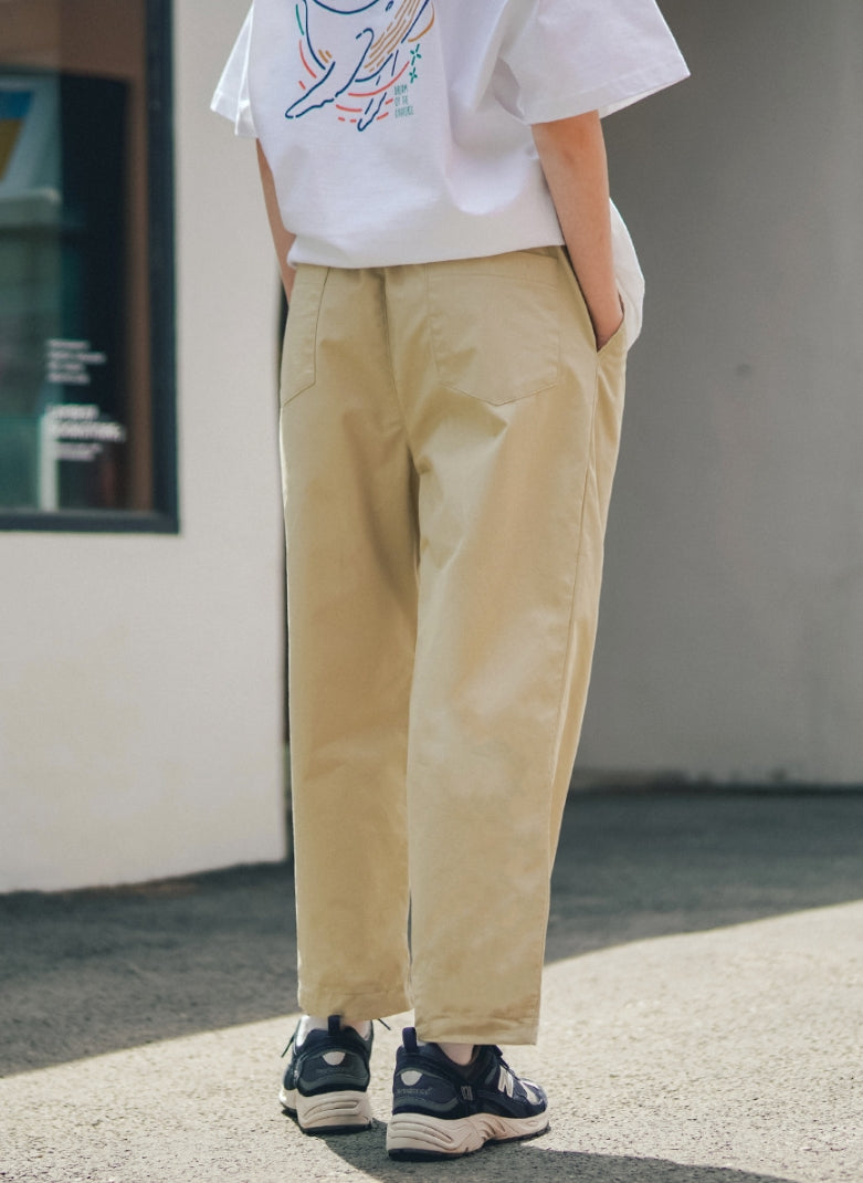 ティーダブリューエヌ(TWN) USEFUL BANDING PANTS BEIGE HHLP3371