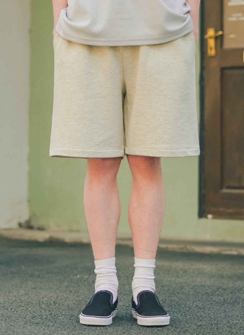 ティーダブリューエヌ(TWN) BASIC RELAX SHORT PANTS OATMEAL SHSP3390