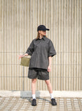 パーステップ(PERSTEP) FLOUNDER SHORT PANTS DARK GREY SMSP4415