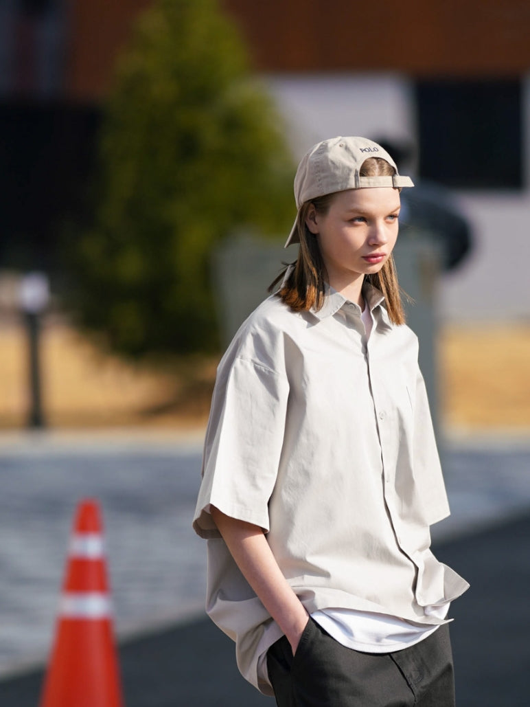 パーステップ(PERSTEP) FLOUNDER HALF SHIRT STONE BEIGE DESS4420