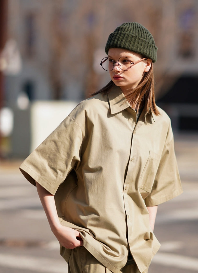 パーステップ(PERSTEP) FLOUNDER HALF SHIRT BEIGE DESS4420