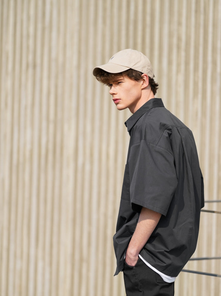 パーステップ(PERSTEP) FLOUNDER HALF SHIRT DARK GREY DESS4420