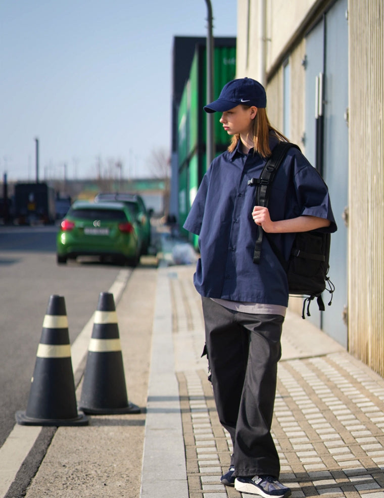 パーステップ(PERSTEP) FLOUNDER HALF SHIRT NAVY DESS4420