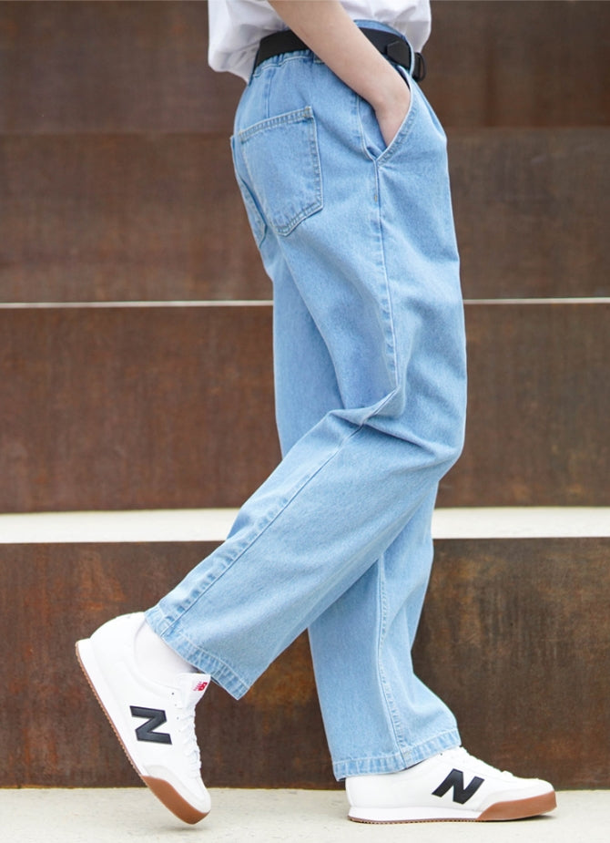 パーステップ(PERSTEP)  BELUGA BALLOON DENIM PANTS LIGHT BLUE DELP4424
