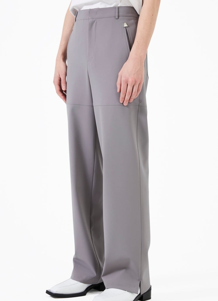 イーエスシースタジオ(ESC STUDIO)  Stud slacks (grey)